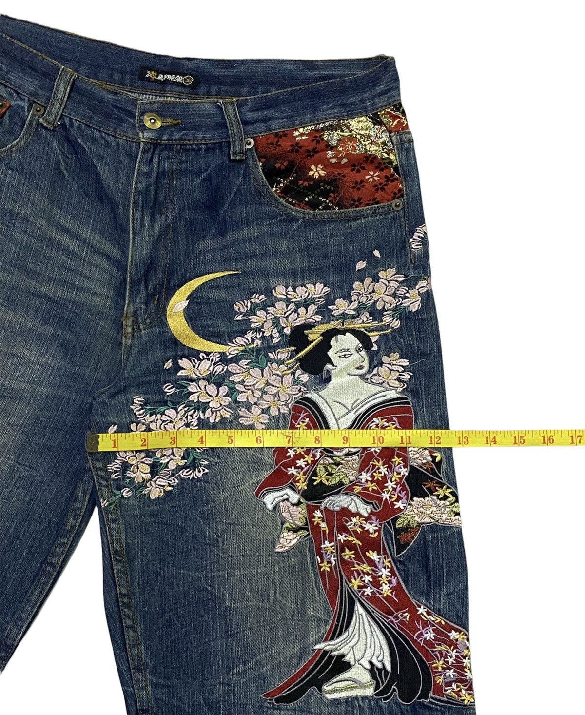 Japanese Brand Vintage HISHYOUHAKUREI Embroidery Jeans Size US 34 / EU 50 - 8 Thumbnail