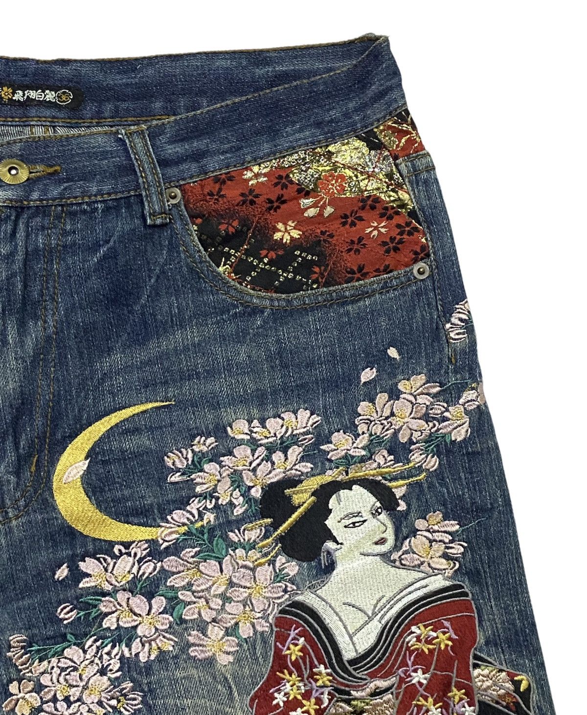 Japanese Brand Vintage HISHYOUHAKUREI Embroidery Jeans Size US 34 / EU 50 - 17 Thumbnail