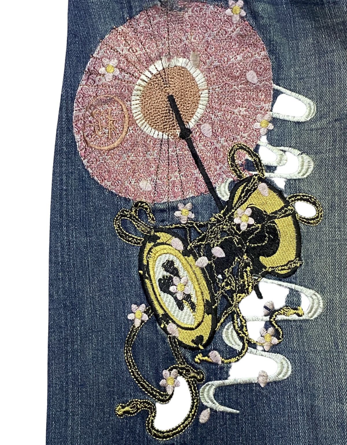 Japanese Brand Vintage HISHYOUHAKUREI Embroidery Jeans Size US 34 / EU 50 - 21 Thumbnail