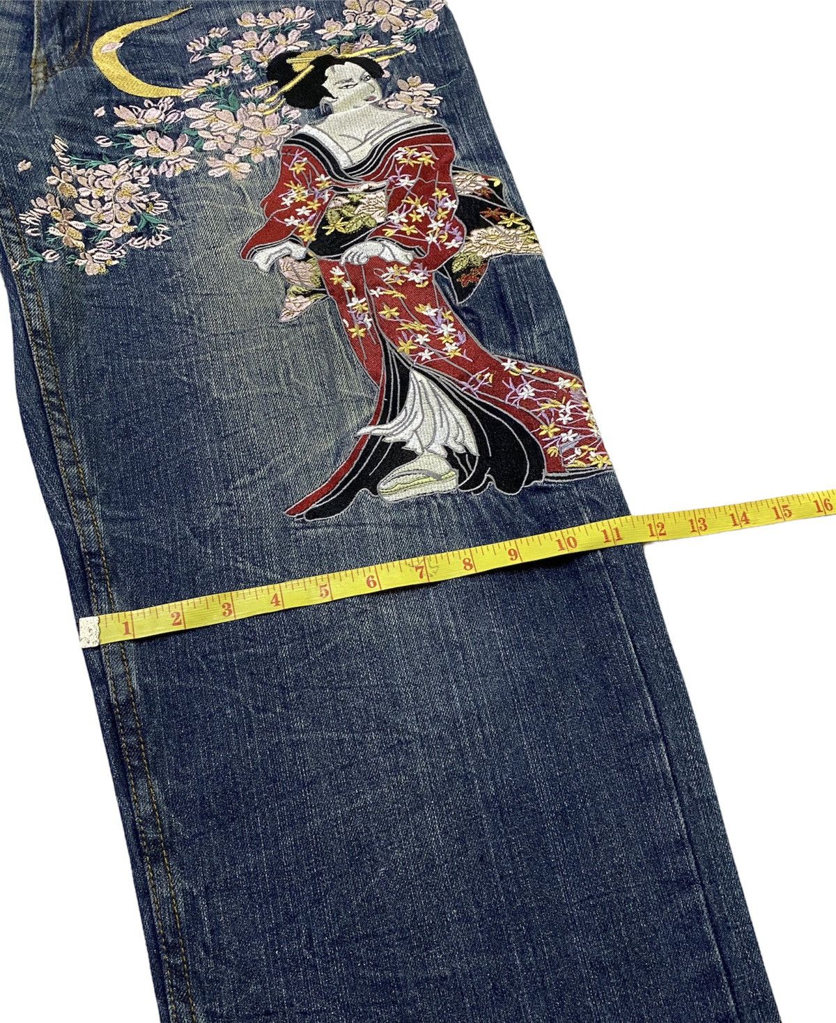 Japanese Brand Vintage HISHYOUHAKUREI Embroidery Jeans Size US 34 / EU 50 - 9 Thumbnail