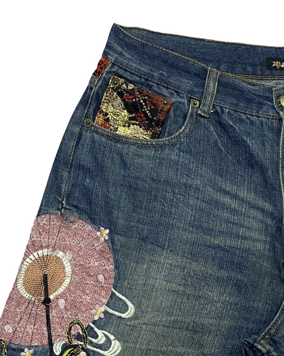 Japanese Brand Vintage HISHYOUHAKUREI Embroidery Jeans Size US 34 / EU 50 - 18 Thumbnail