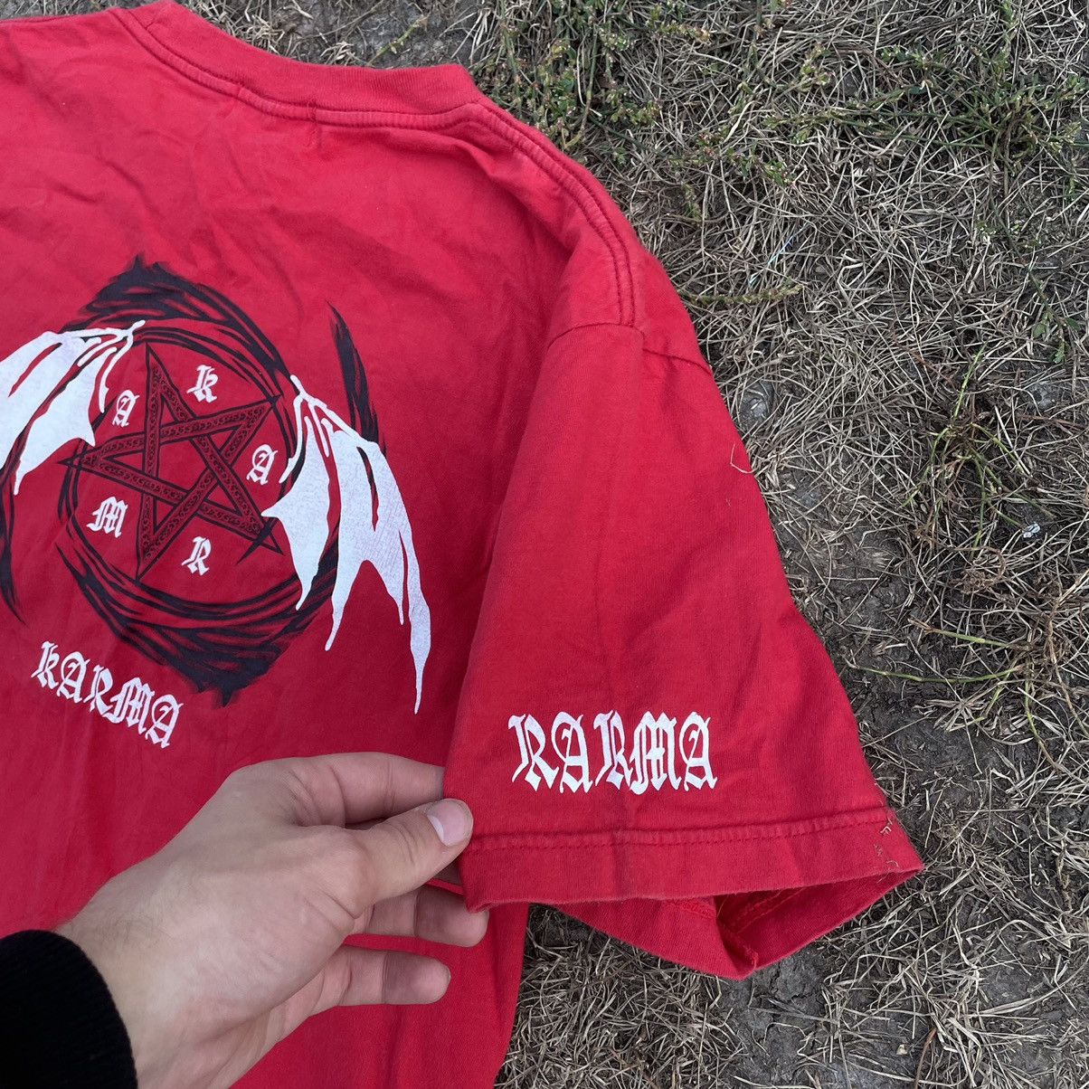 Vintage Vintage Y2K Logo Tee 90s Karma Pentagram Devil L Size US L / EU 52-54 / 3 - 5 Thumbnail