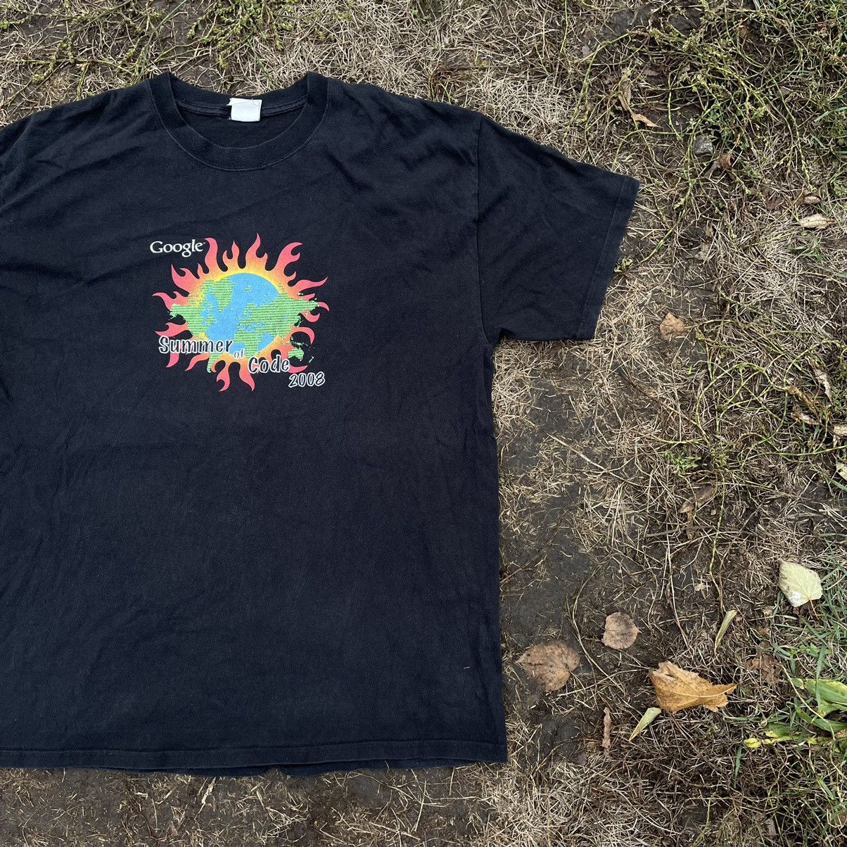 Vintage Vintage Y2K Google Summer Code Sun Faded Graphic Tee Streetw Size US L / EU 52-54 / 3 - 2 Thumbnail