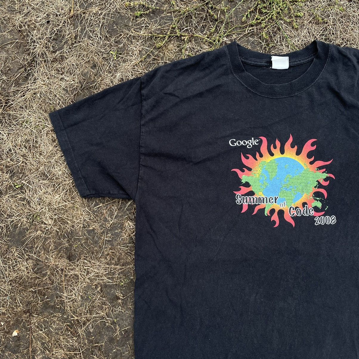 Vintage Vintage Y2K Google Summer Code Sun Faded Graphic Tee Streetw Size US L / EU 52-54 / 3 - 3 Thumbnail