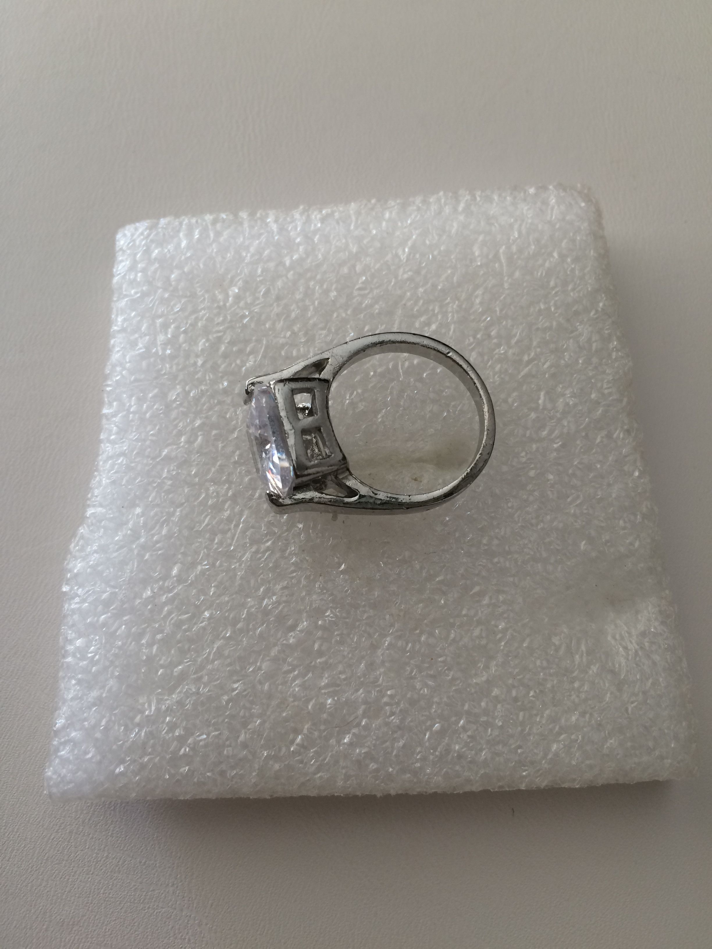 Jewelry Clear CZ Ring - Size 7 Size ONE SIZE - 2 Thumbnail