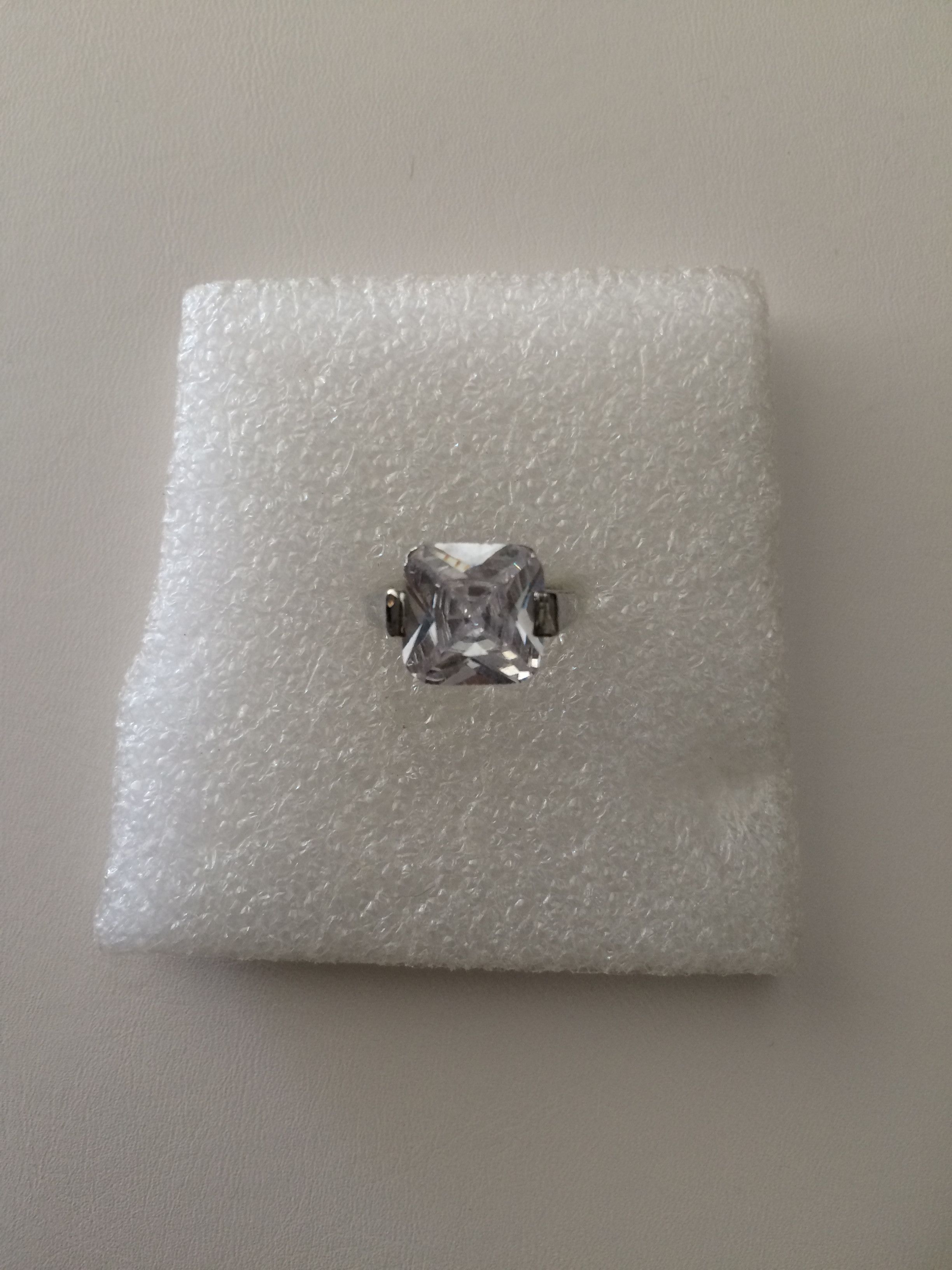 Jewelry Clear CZ Ring - Size 7 Size ONE SIZE - 1 Thumbnail