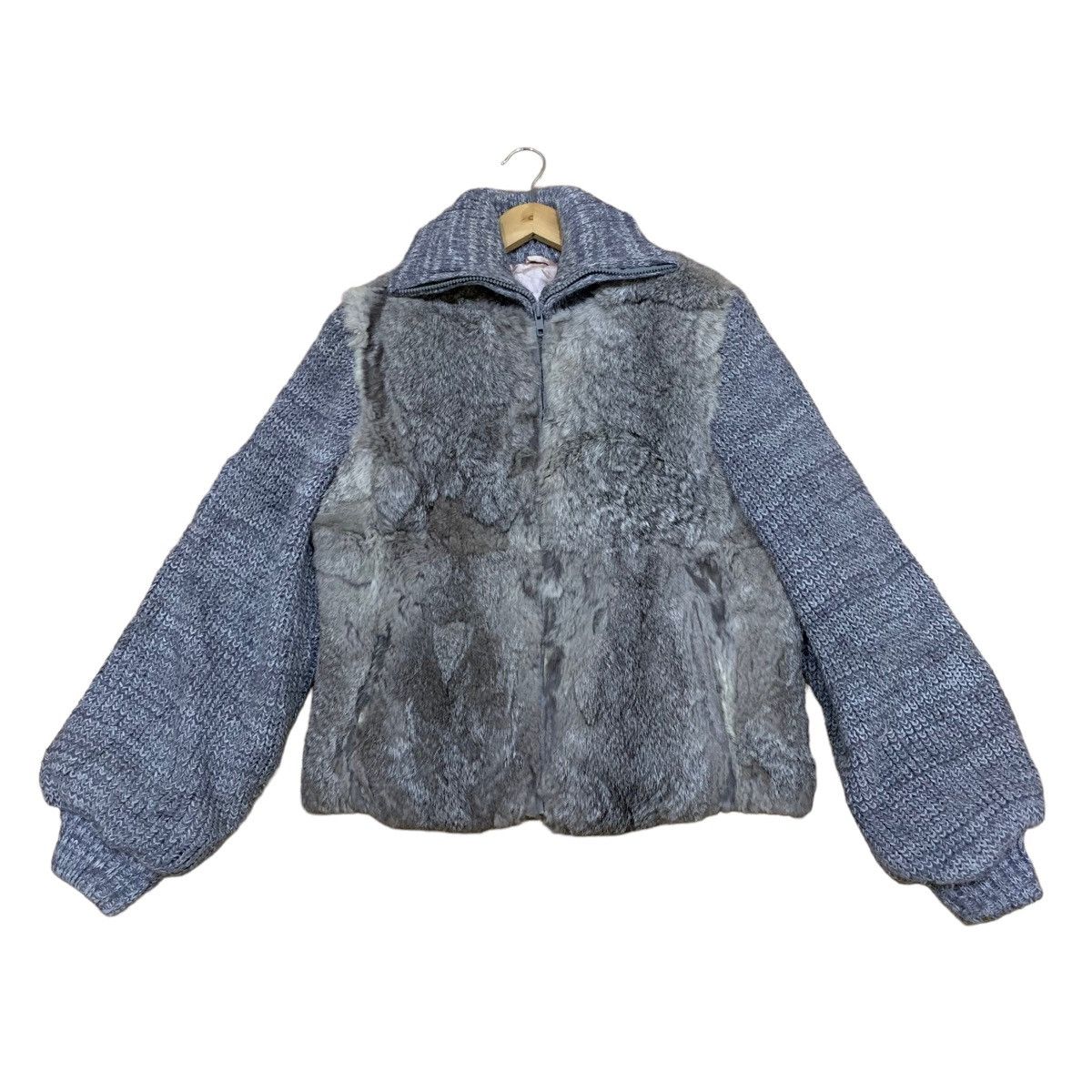Beauty Beast Fur Origin France Women Knitted Fur Jacket Size M / US 6-8 / IT 42-44 - 1 Thumbnail