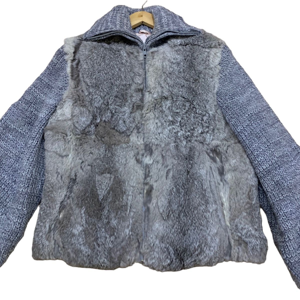 Beauty Beast Fur Origin France Women Knitted Fur Jacket Size M / US 6-8 / IT 42-44 - 3 Thumbnail