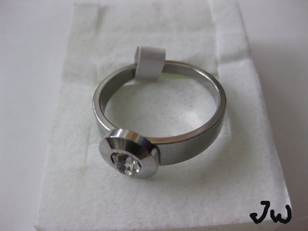 Jewelry CZ Stainless Steel ring - size 11 Size ONE SIZE - 2 Thumbnail