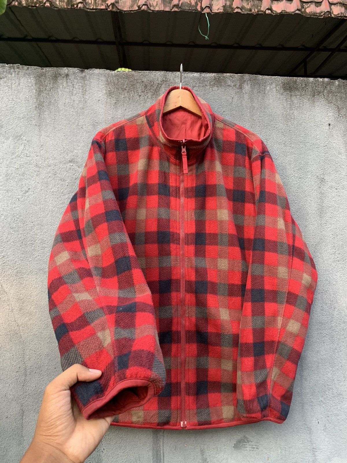 Uniqlo UNIQLO FLANNEL FLEECE REVERSIBLE JACKET Size US XL / EU 56 / 4 - 7 Thumbnail