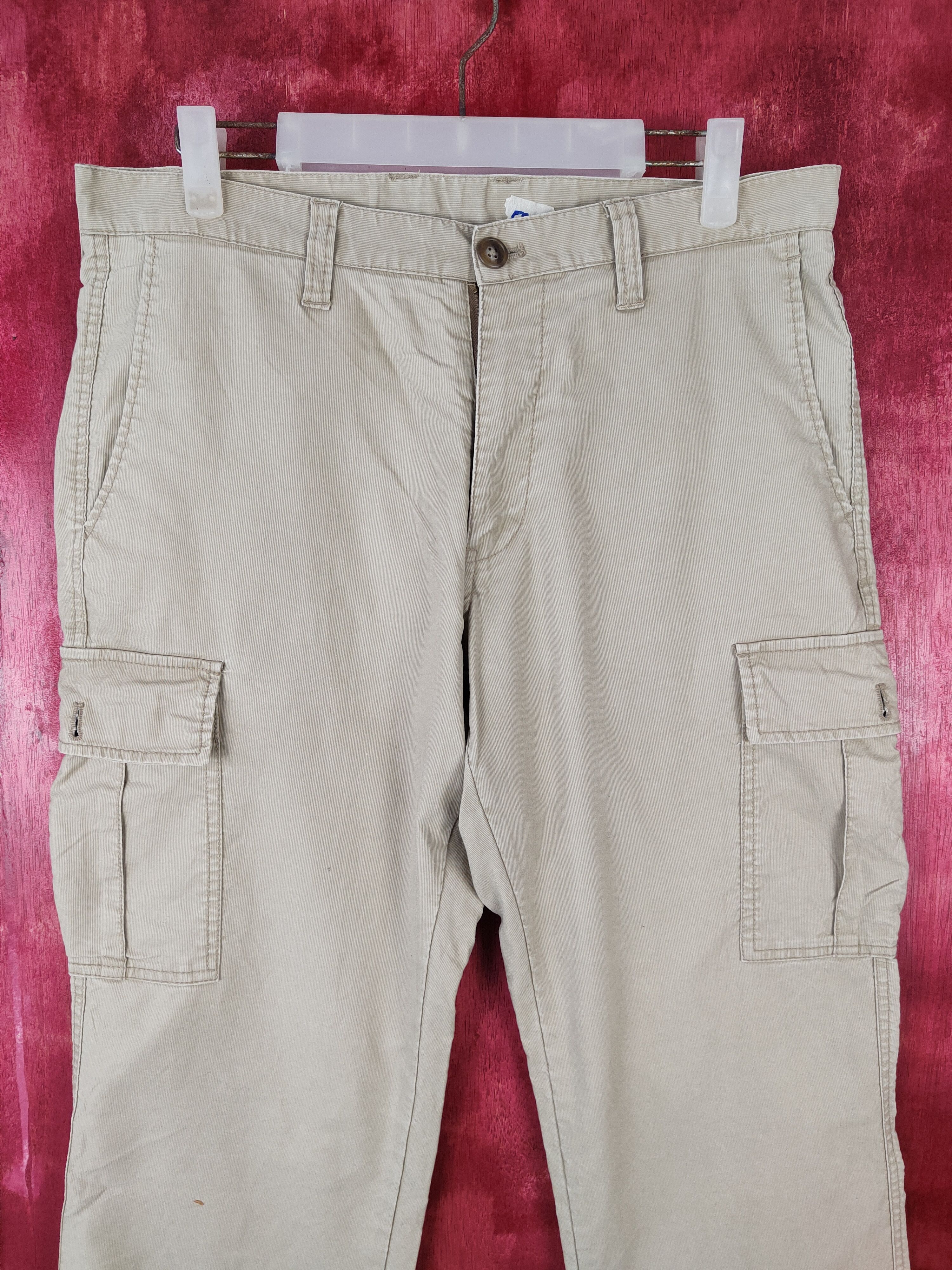Chaps × Chaps Ralph Lauren × Japanese Brand Chaps Light Brown Multi Pocket Tactical Cargo Pants #S576 Size US 33 - 2 Thumbnail