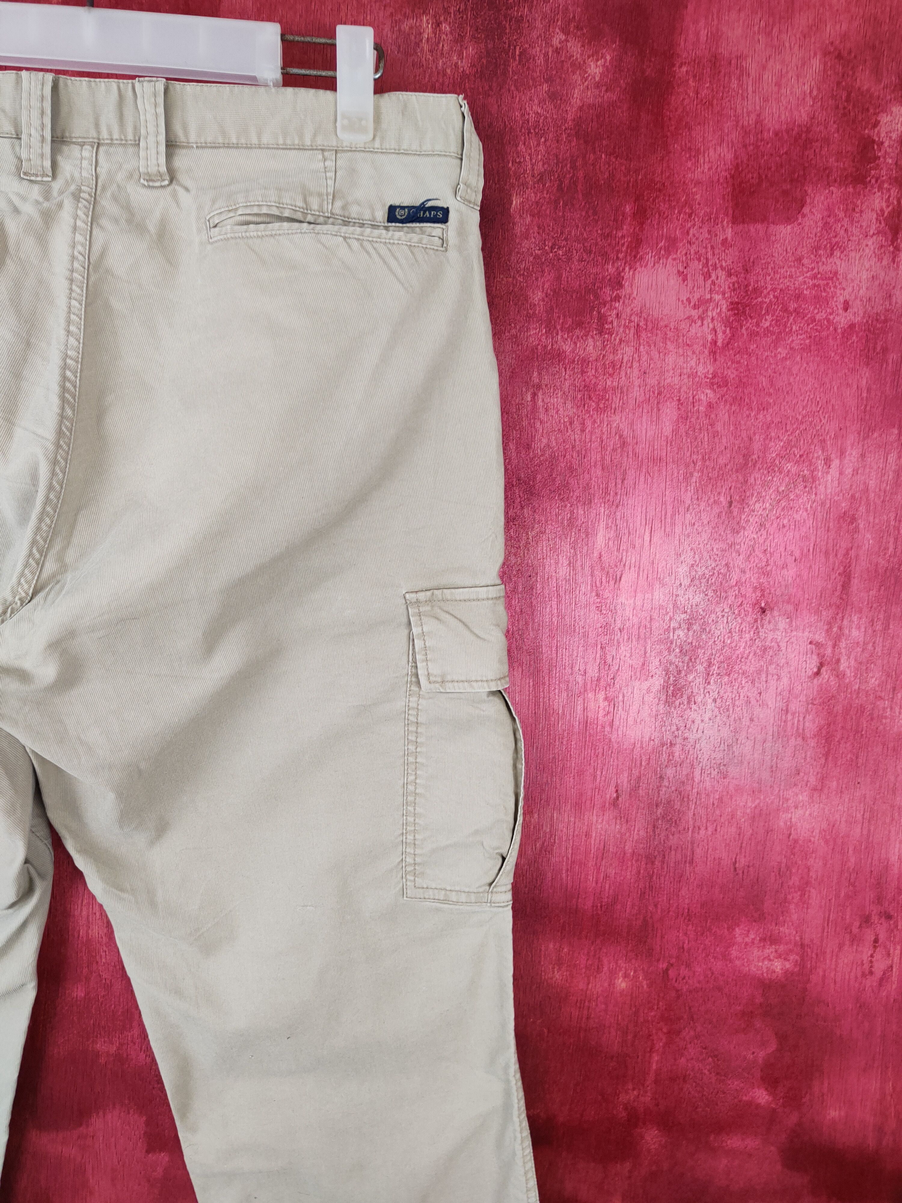 Chaps × Chaps Ralph Lauren × Japanese Brand Chaps Light Brown Multi Pocket Tactical Cargo Pants #S576 Size US 33 - 11 Thumbnail