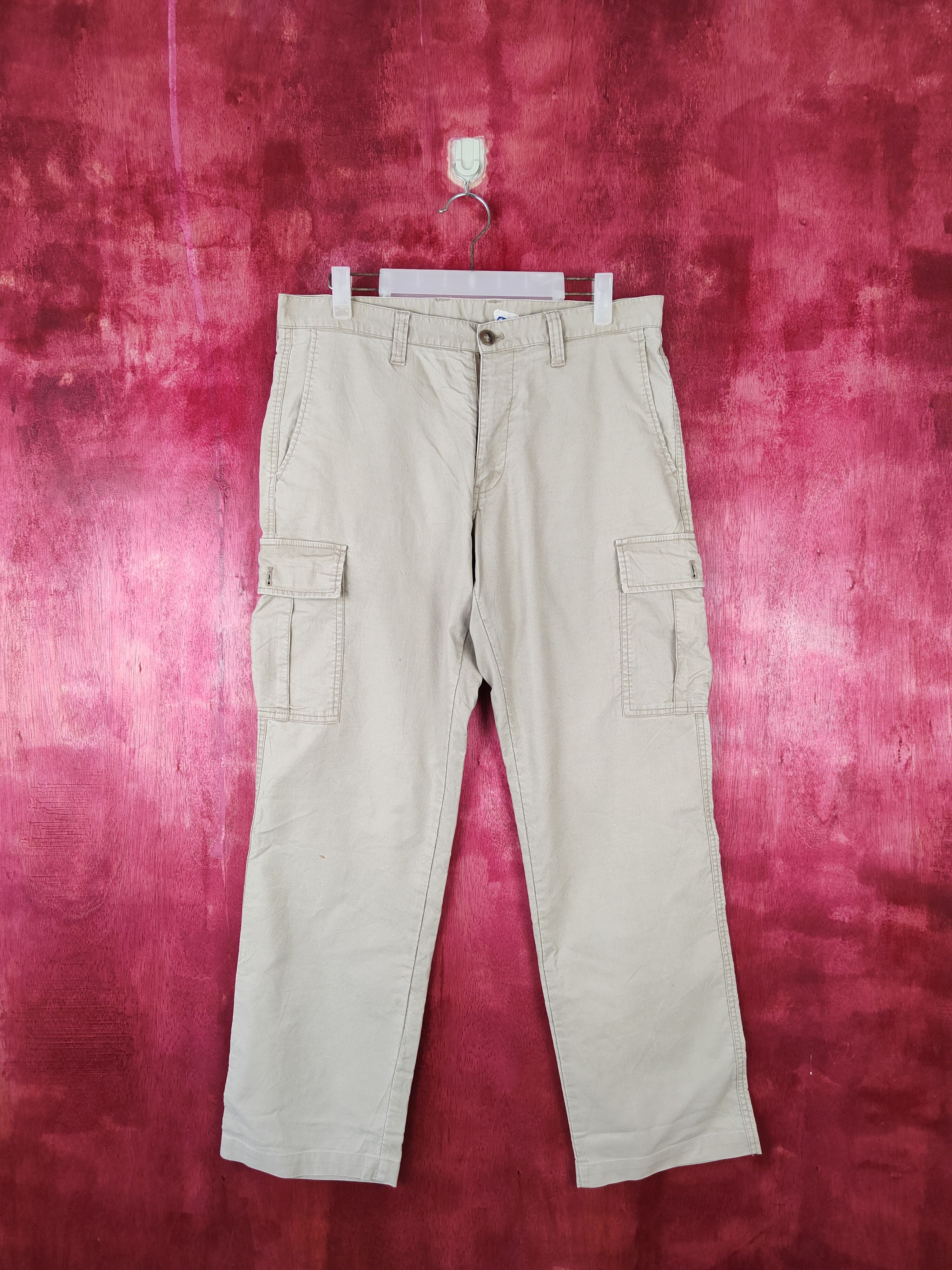 Chaps × Chaps Ralph Lauren × Japanese Brand Chaps Light Brown Multi Pocket Tactical Cargo Pants #S576 Size US 33 - 1 Thumbnail