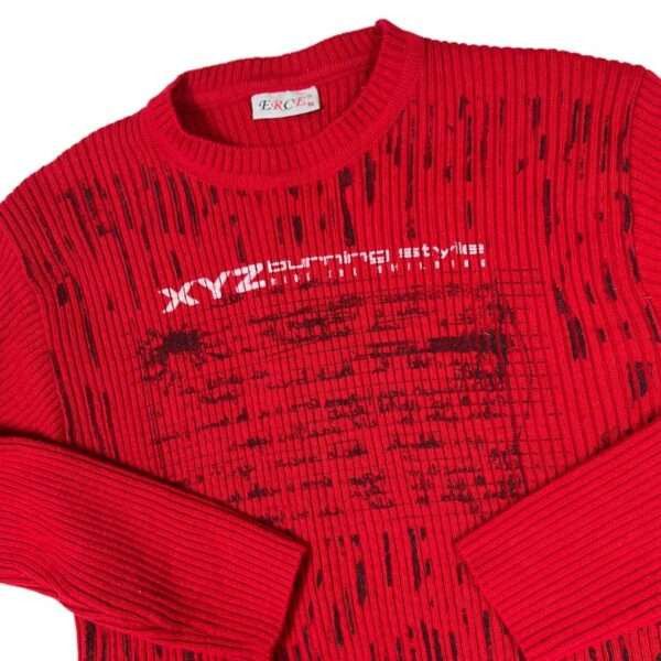 Vintage Vintage Cyber Y2K Striped Sweater Size US M / EU 48-50 / 2 - 3 Thumbnail
