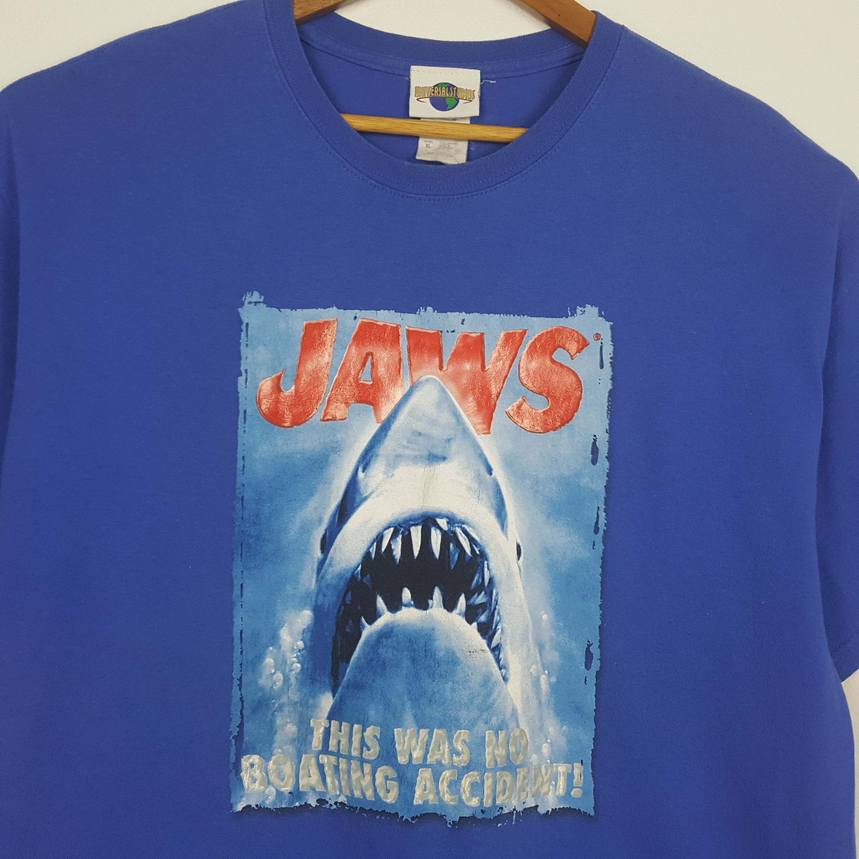 Universal Studios × Vintage Vintage JAWS Shark Horror Film Movie T-Shirt Size US XL / EU 56 / 4 - 3 Thumbnail