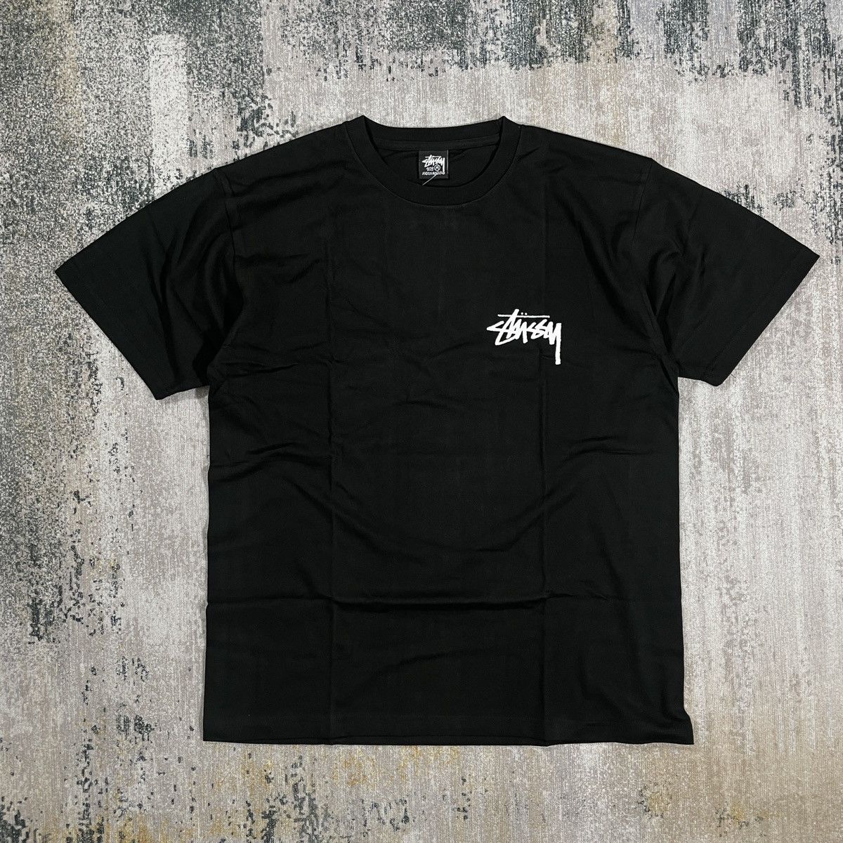 Stussy Stussy Burning Stock Tshirt Black Size US M / EU 48-50 / 2 - 2 Thumbnail