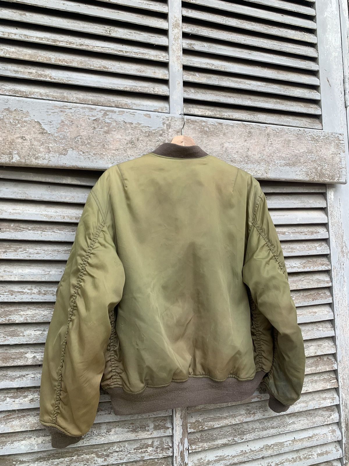 Vintage 🪖Vintage Faded MA-1 Man Intermediate Bomber Jacket Size US M / EU 48-50 / 2 - 9 Thumbnail