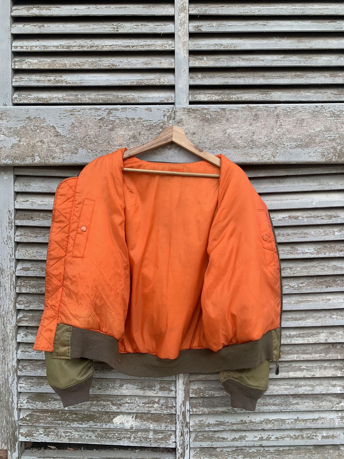 Vintage 🪖Vintage Faded MA-1 Man Intermediate Bomber Jacket Size US M / EU 48-50 / 2 - 8 Thumbnail