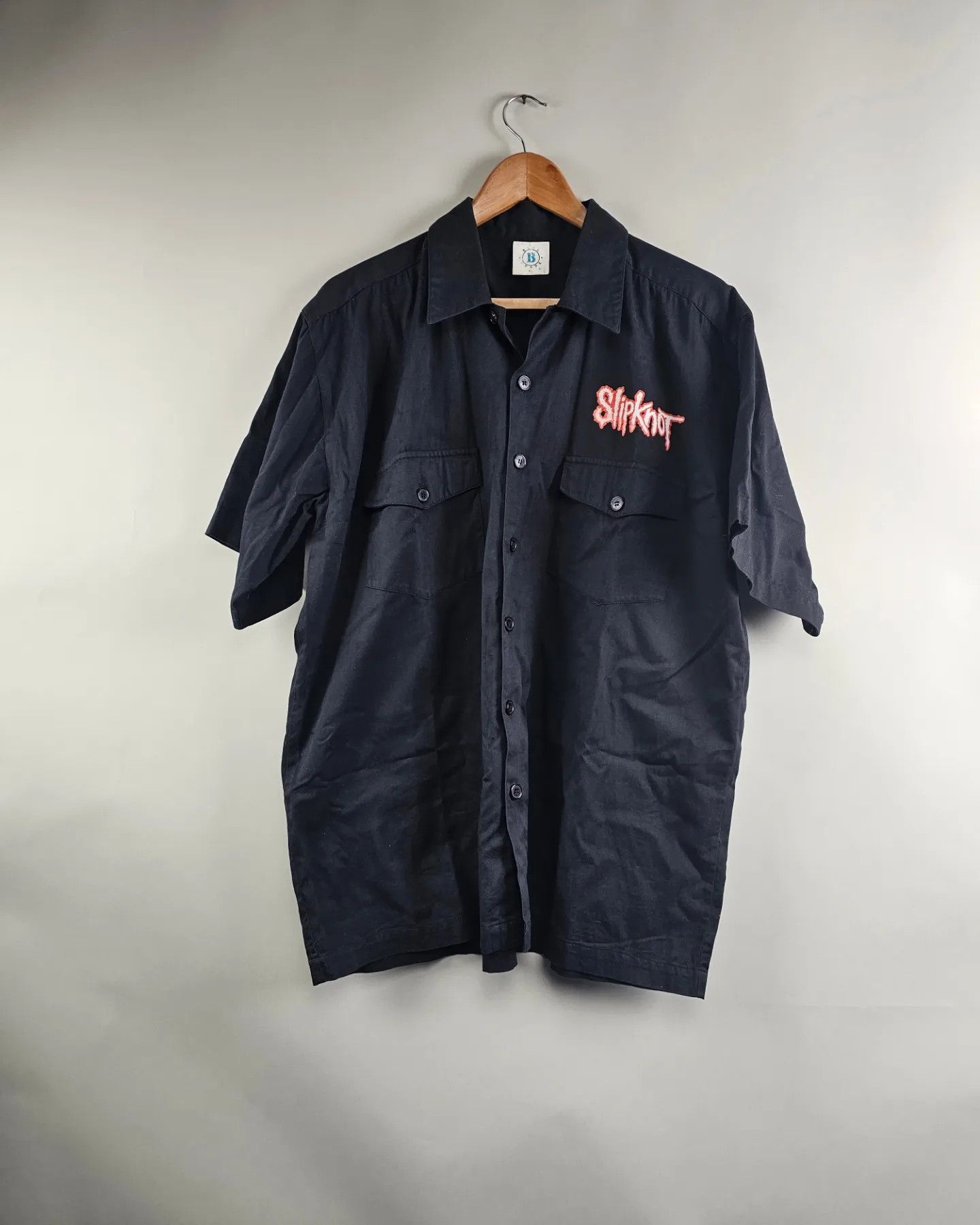 Band Tees × Slipknot × Vintage 90s Slipknot Blue Grape Vintage Shirt Size US XL / EU 56 / 4 - 2 Thumbnail