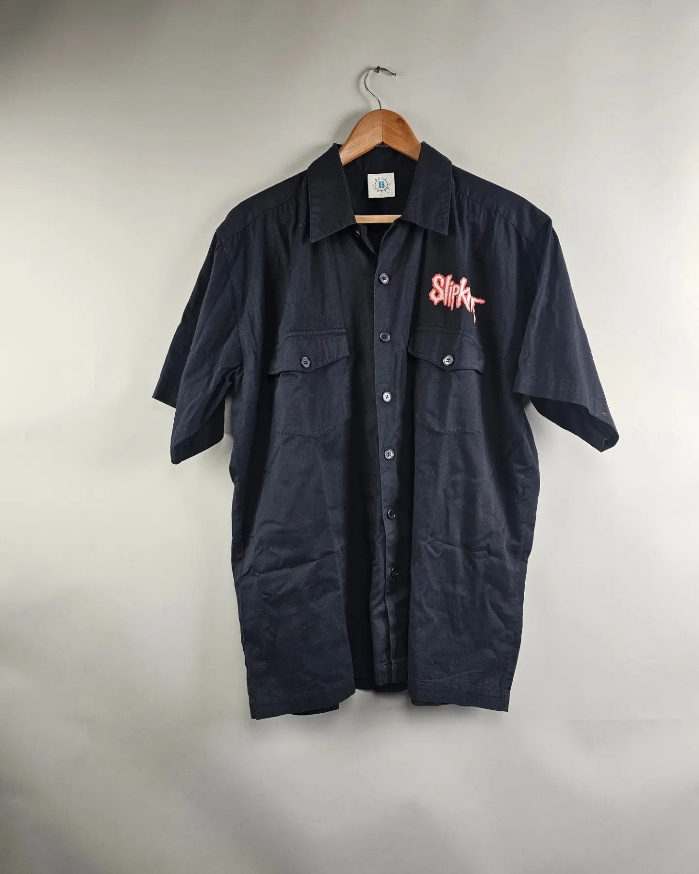 Band Tees × Slipknot × Vintage 90s Slipknot Blue Grape Vintage Shirt Size US XL / EU 56 / 4 - 8 Thumbnail