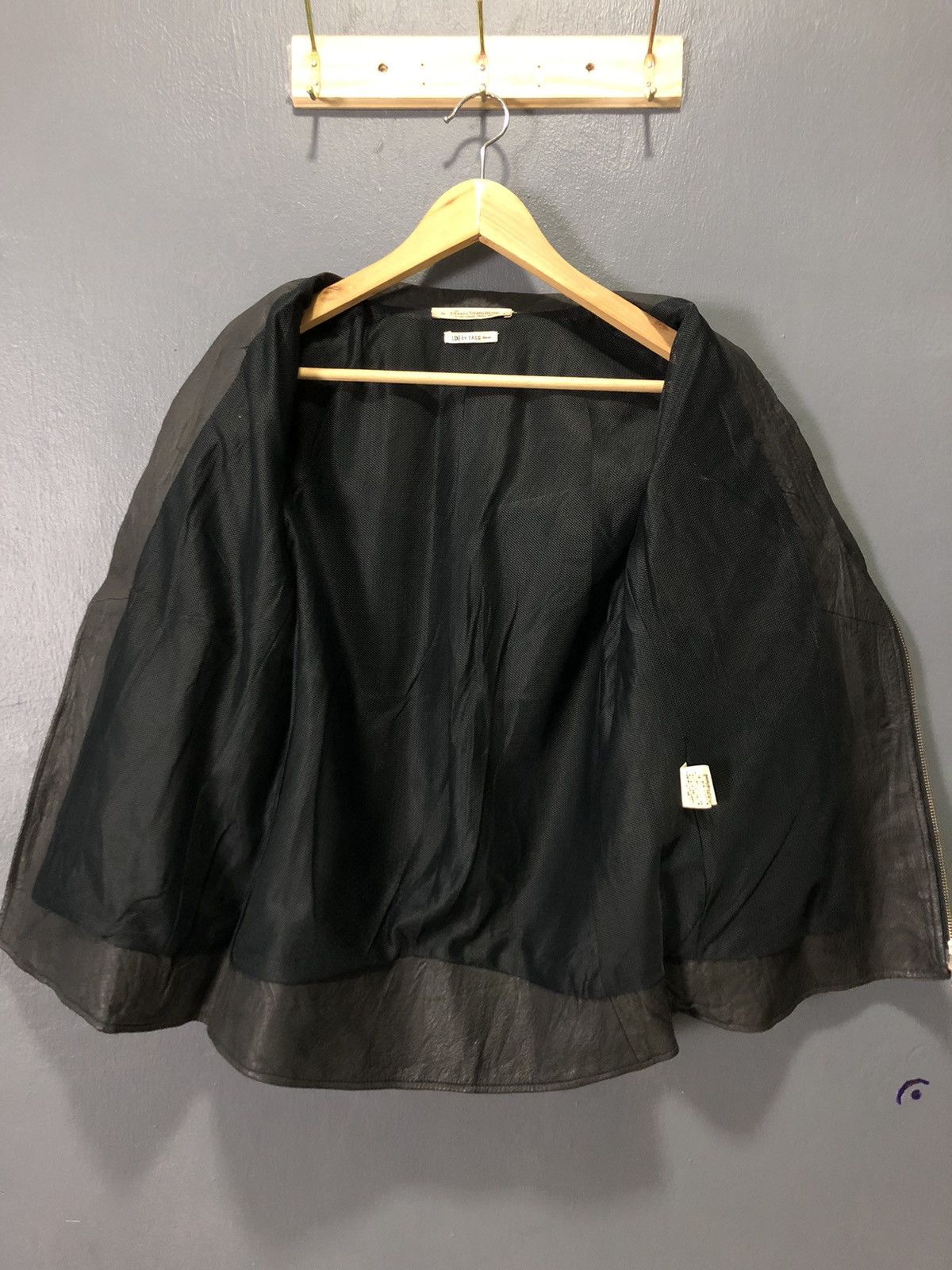 Japanese Brand × Vintage [D] BY TASS DESIGN LEATHER PUNK BIKER SHORT SLEVE NET JACKET Size US S / EU 44-46 / 1 - 11 Thumbnail