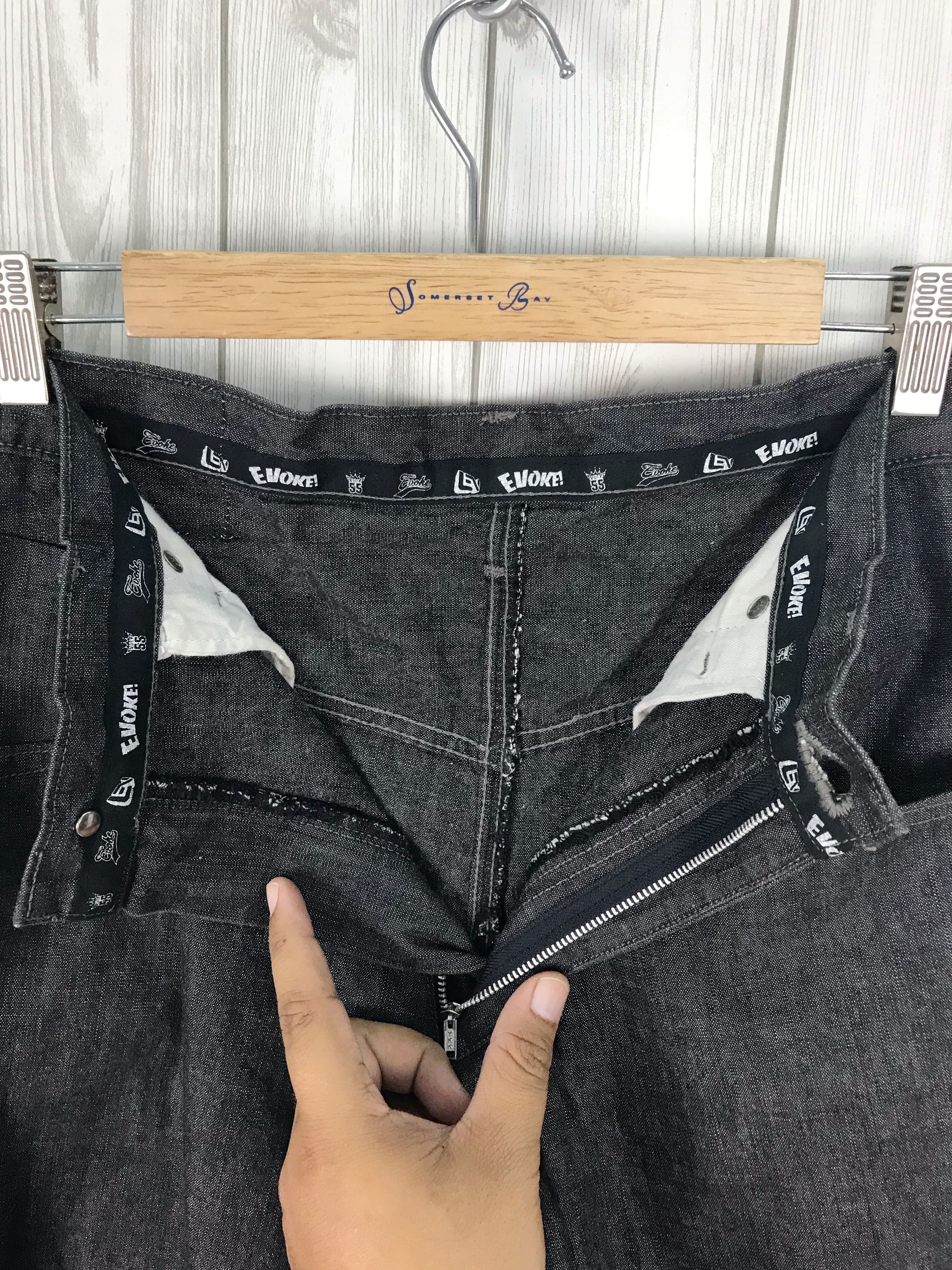 Artful Dodger Jnco Style Wide Leg EVOKE Baggy Denim Jeans Size US 35 - 18 Thumbnail
