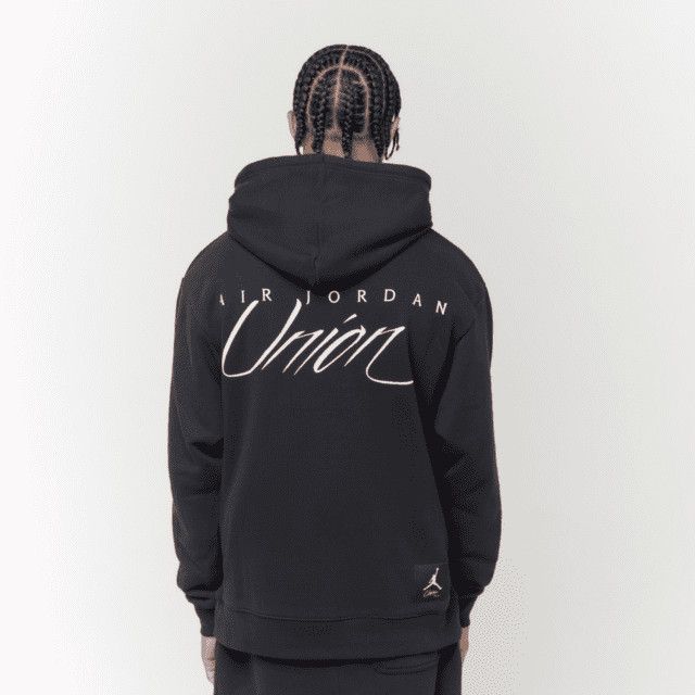 Jordan Brand × Union LA Jordan x Union MJ Fleece Hoodie Black/Coconut Milk Size US XL / EU 56 / 4 - 1 Thumbnail