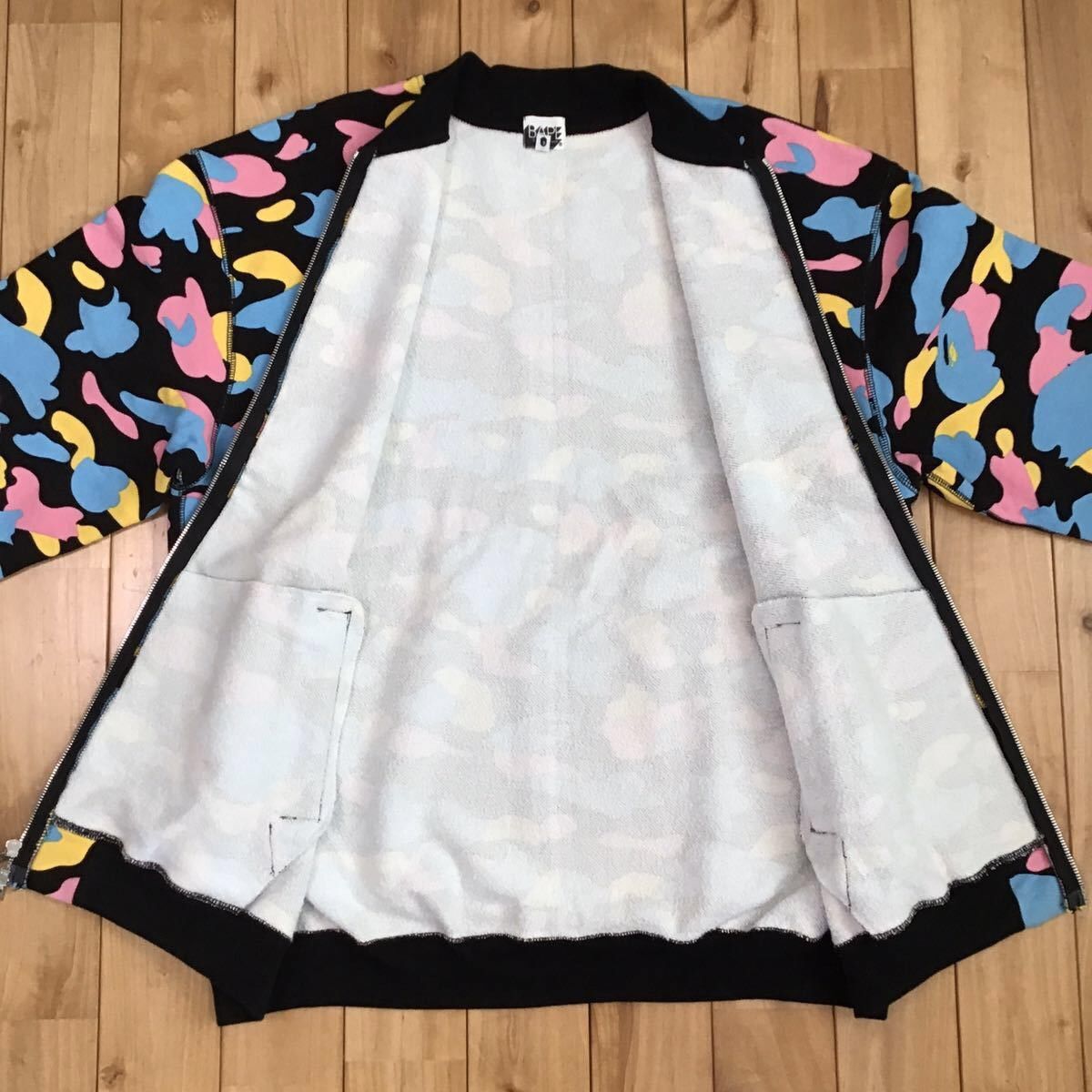 Bape × Nigo BAPE Cotton candy camo Sweat jacket multi camo ape NIGO Size US L / EU 52-54 / 3 - 2 Thumbnail