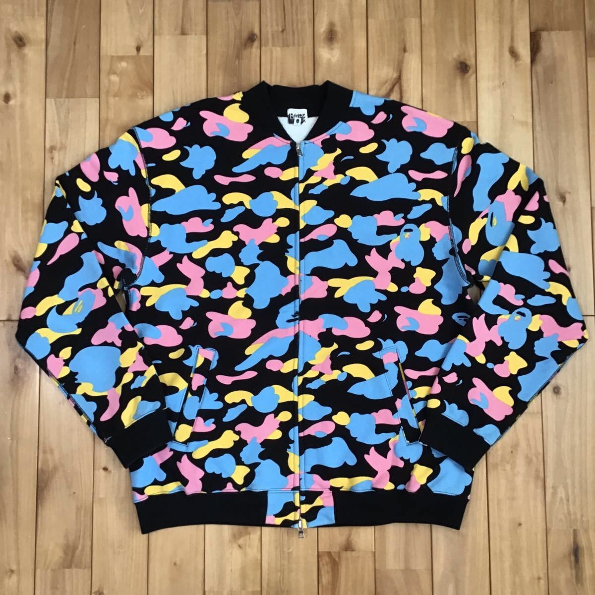 Bape × Nigo BAPE Cotton candy camo Sweat jacket multi camo ape NIGO Size US L / EU 52-54 / 3 - 1 Thumbnail