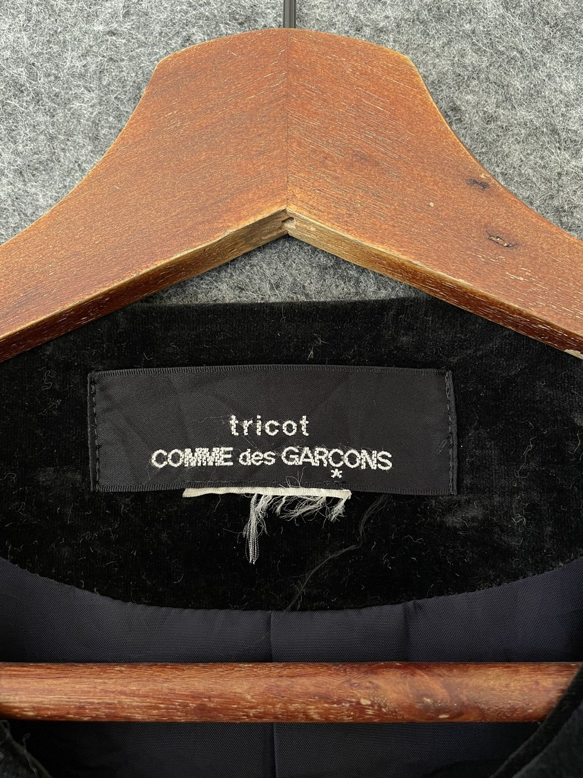 Comme des Garcons COMME DES GARÇONS TRICOT VELVET JACKET Size ONE SIZE - 6 Thumbnail