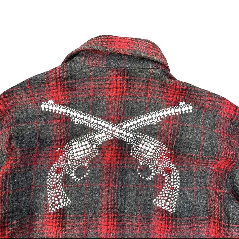 Mastermind Japan Roarguns Peace Maker swarovski rhinestone Wool Shirt Jacket Size US S / EU 44-46 / 1 - 1 Thumbnail