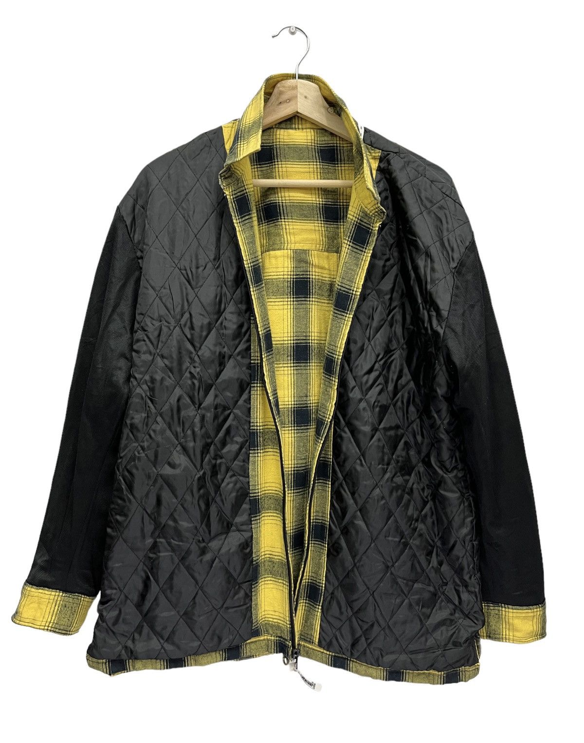 Flannel 💥BEAR USA Tartan Yellow Quilted Lined Zipper Flannel Shirt Size US M / EU 48-50 / 2 - 6 Thumbnail