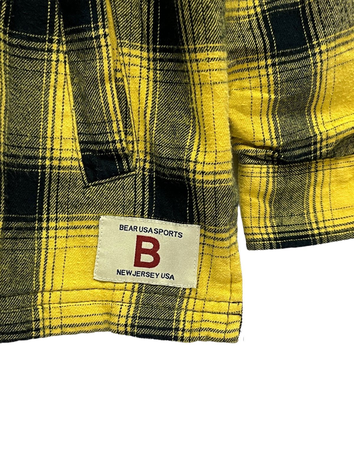 Flannel 💥BEAR USA Tartan Yellow Quilted Lined Zipper Flannel Shirt Size US M / EU 48-50 / 2 - 5 Thumbnail