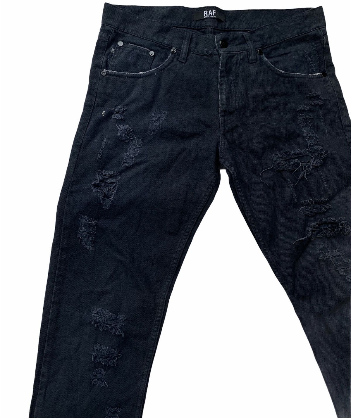 Raf Simons × Raf by Raf Simons Raf By Raf Simons Destroyed Jeans Size US 32 / EU 48 - 3 Thumbnail