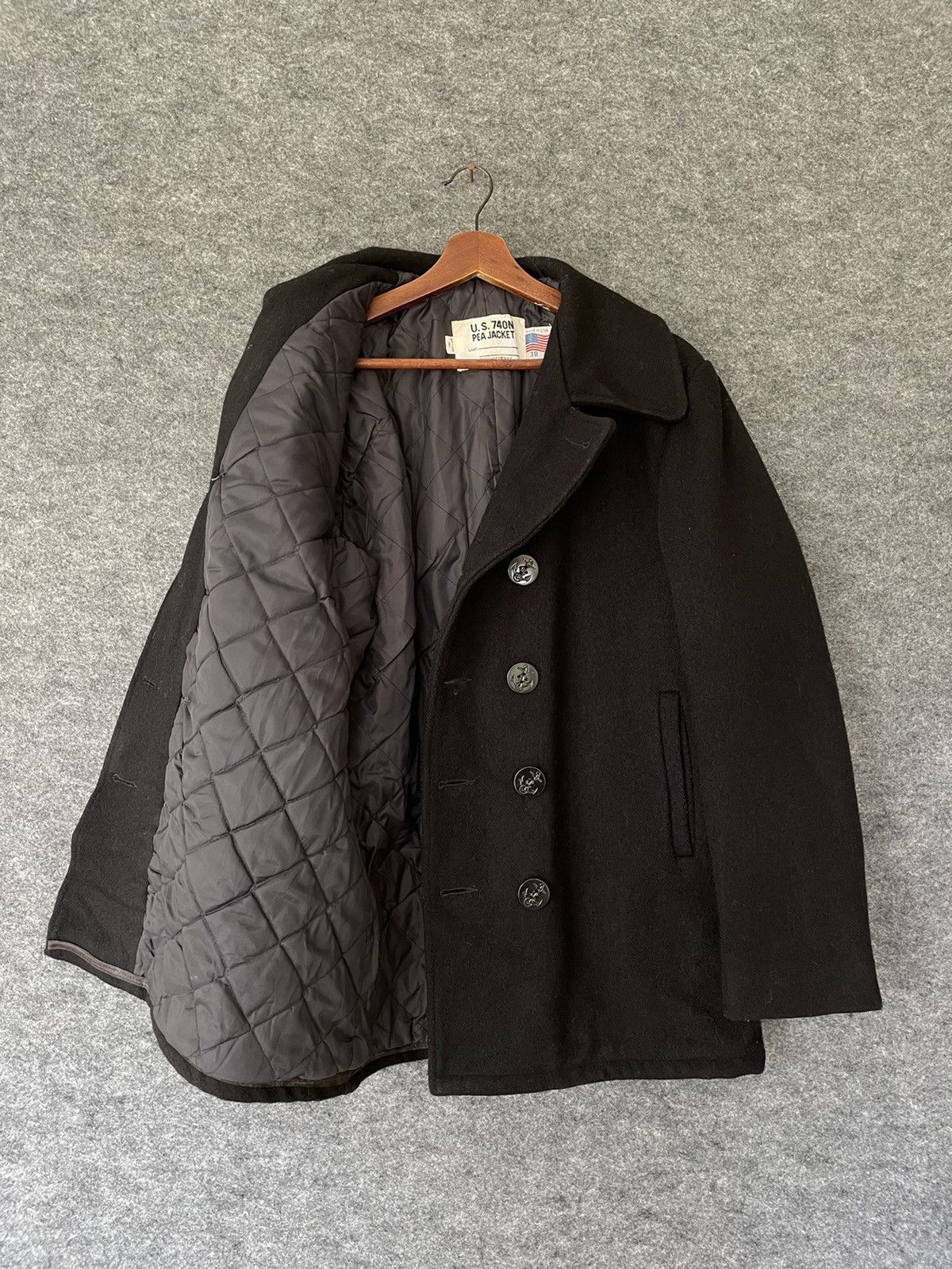 Schott VINTAGE 740N PEA JACKET BY SCHOTT Size US M / EU 48-50 / 2 - 5 Thumbnail