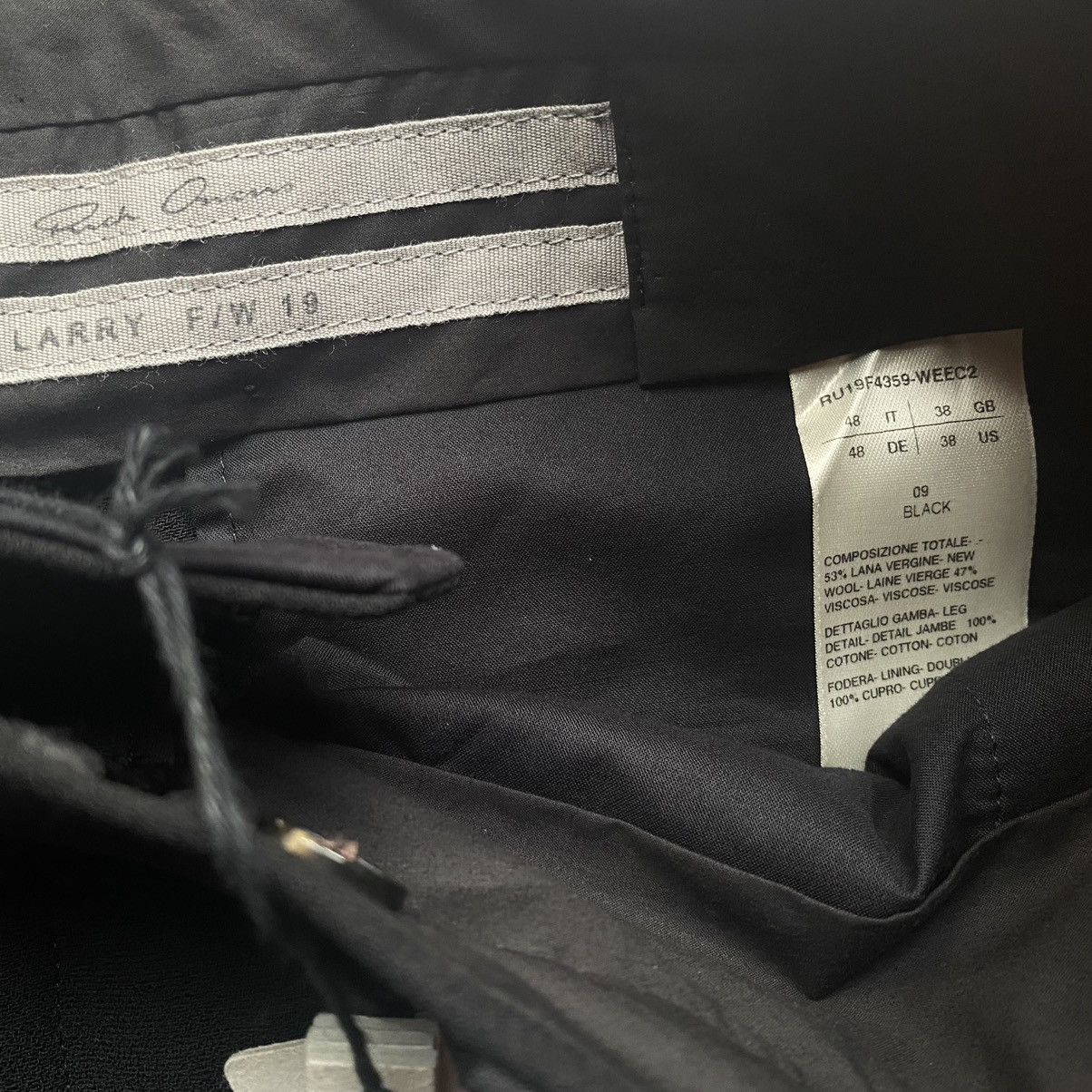 Rick Owens FW19 Larry NWT Cropped Astaires Size US 32 / EU 48 - 4 Thumbnail
