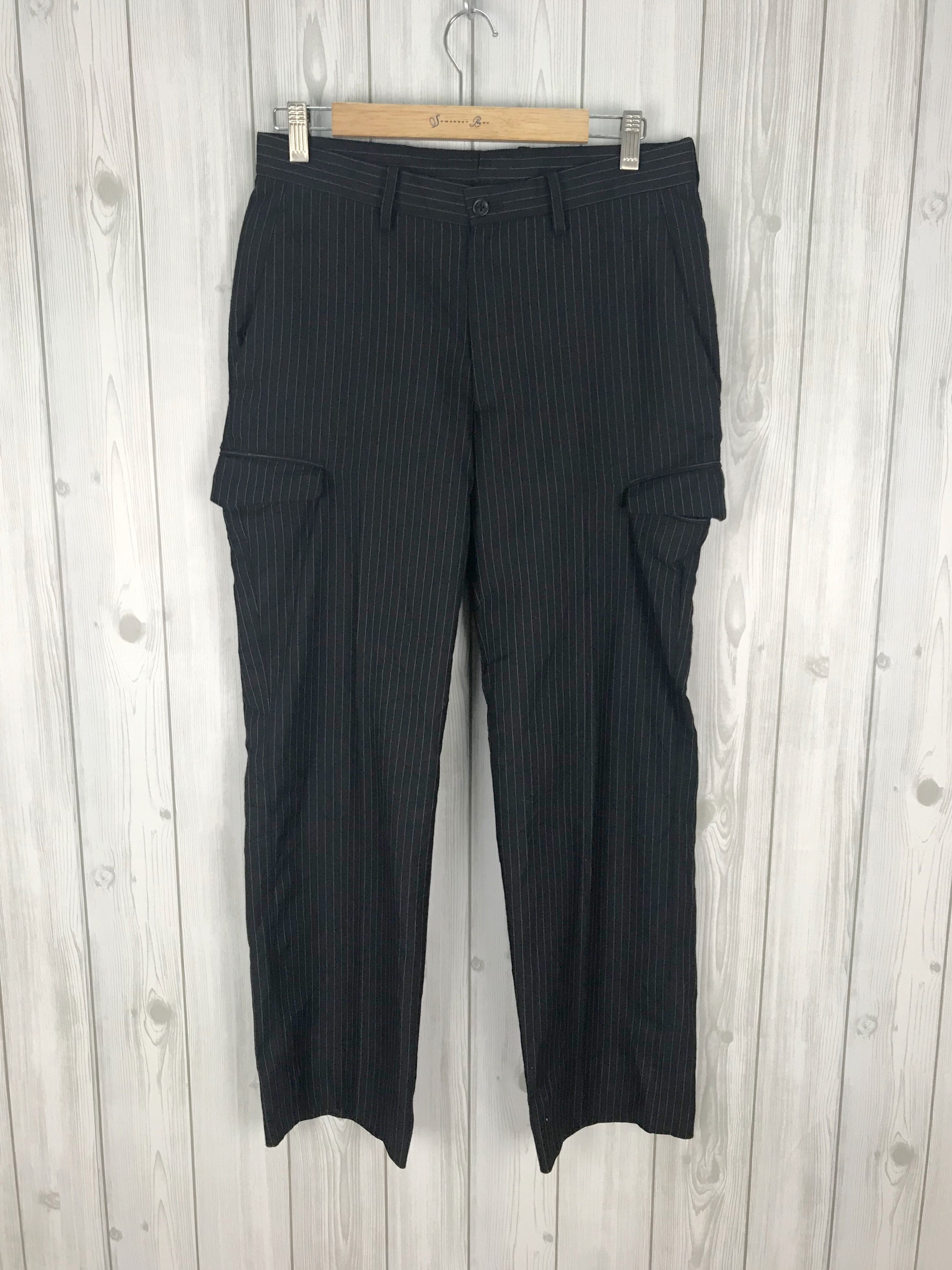 Journal Standard JOURNAL STANDARD Pin Striped Polyester Rayon Cargo Pants Size US 30 / EU 46 - 2 Thumbnail