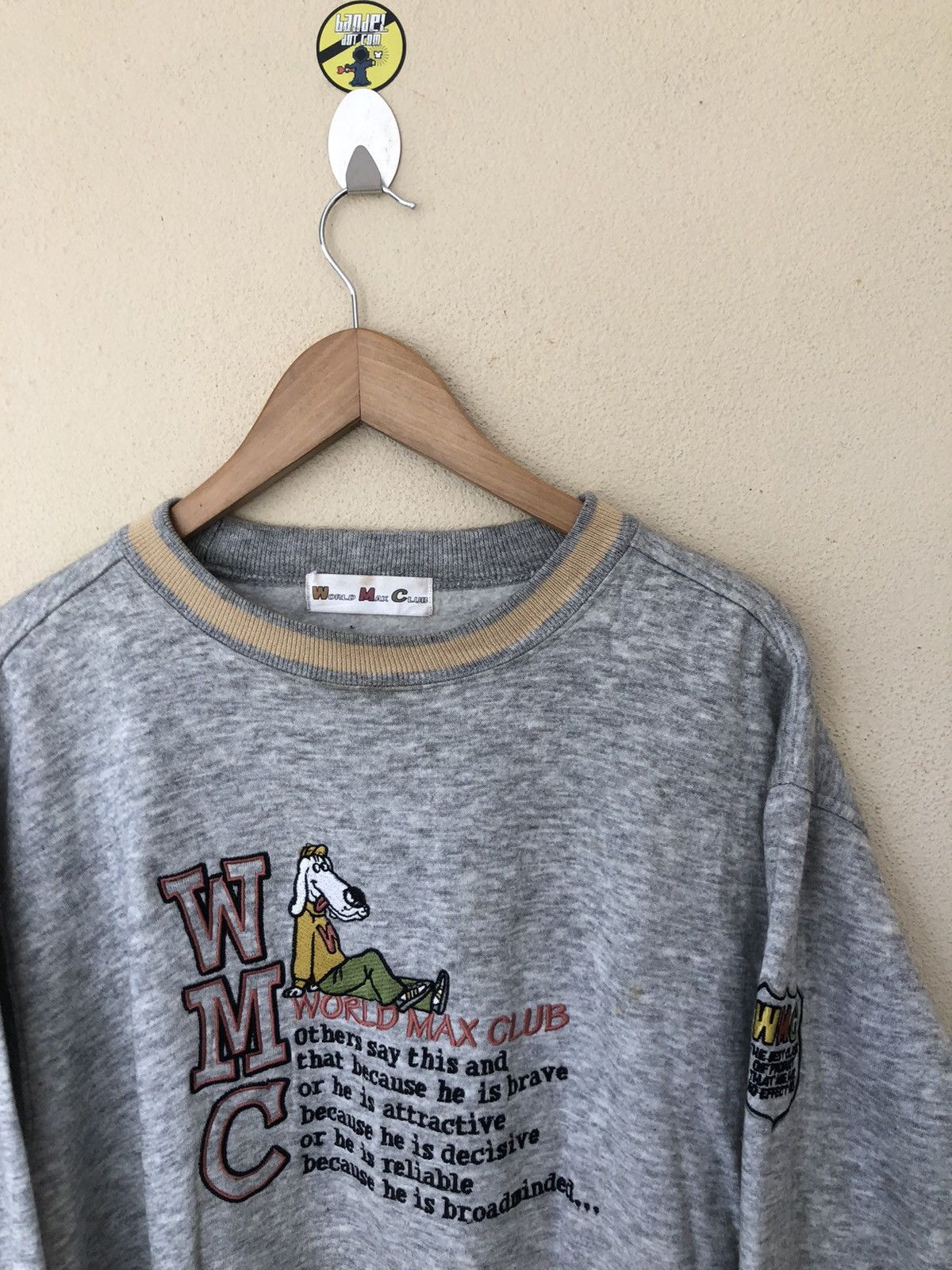 Japanese Brand × Vintage VINTAGE WORLD MAX CLUB EMBROIDERED SWEATSHIRT Size US M / EU 48-50 / 2 - 2 Thumbnail