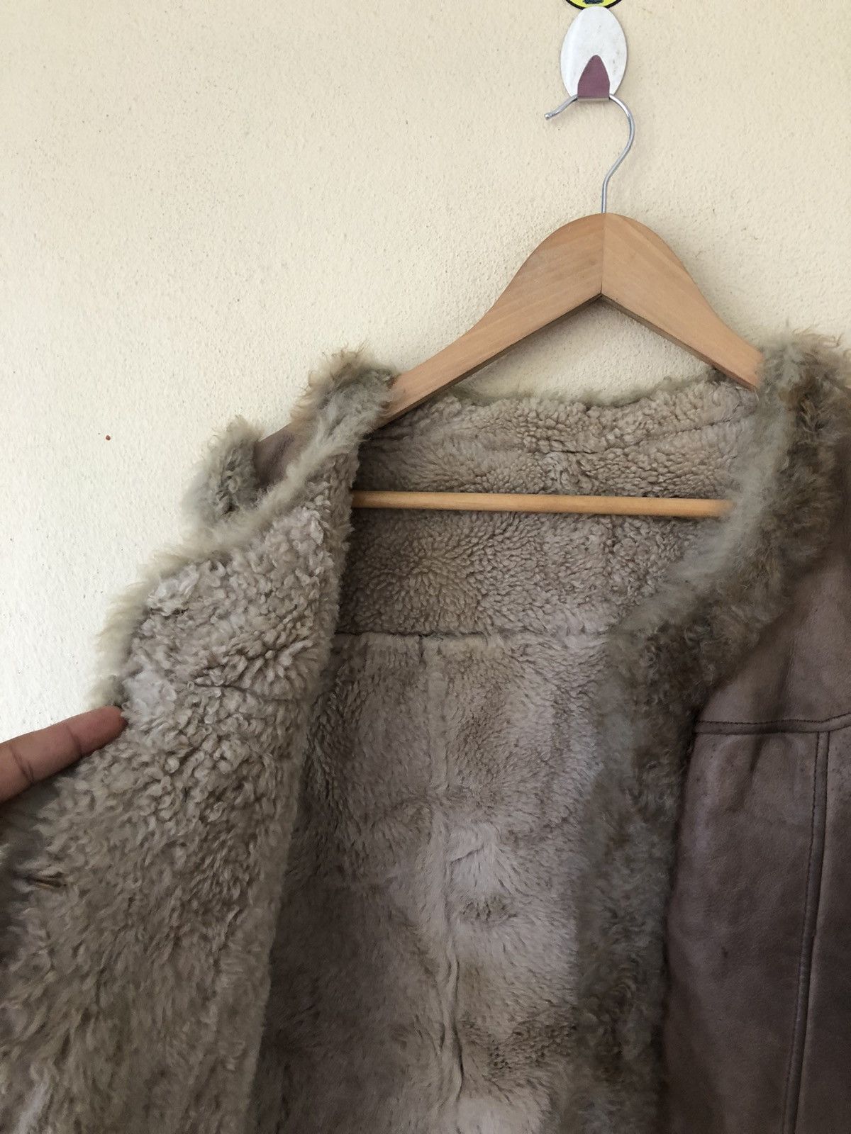 Genuine Leather Vintage Shearling Leather Vest Size US M / EU 48-50 / 2 - 6 Thumbnail