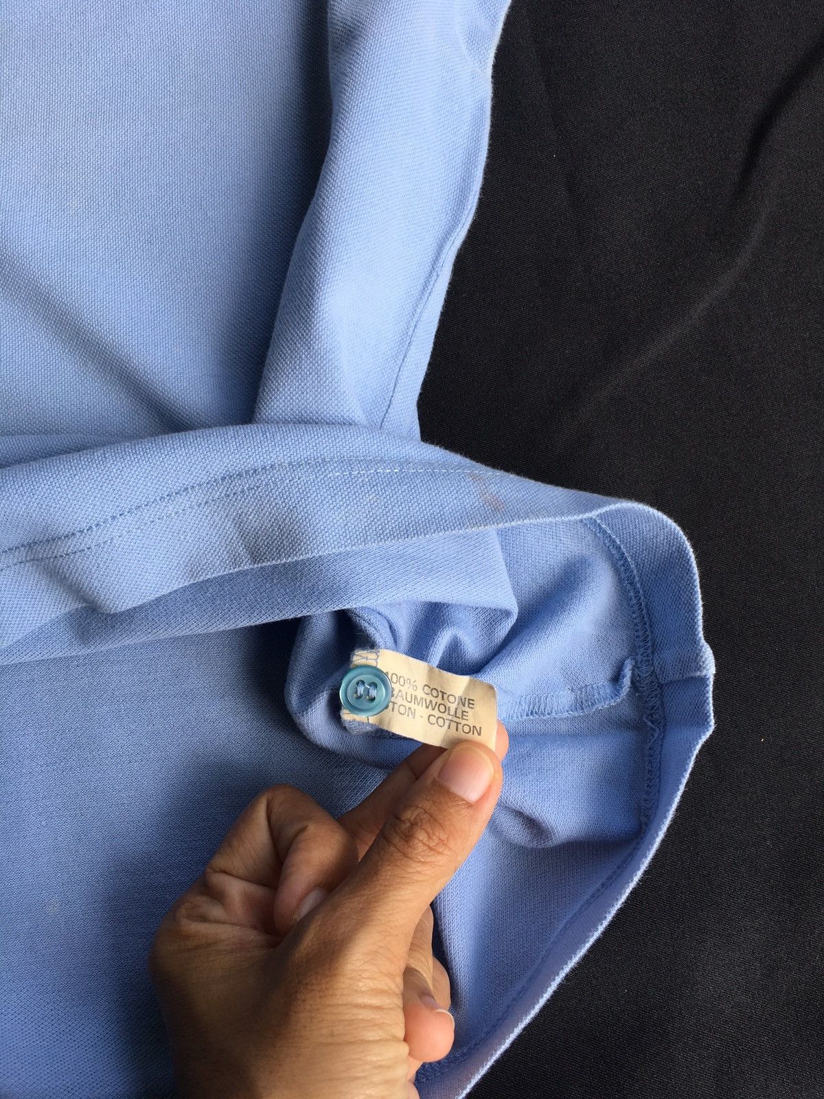 Yves Saint Laurent Vtg Yves Saint Laurent YSL Pour Homme SmallSpellout Polo Size US M / EU 48-50 / 2 - 15 Thumbnail