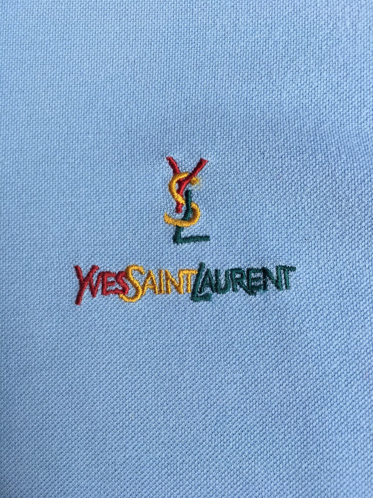 Yves Saint Laurent Vtg Yves Saint Laurent YSL Pour Homme SmallSpellout Polo Size US M / EU 48-50 / 2 - 9 Thumbnail