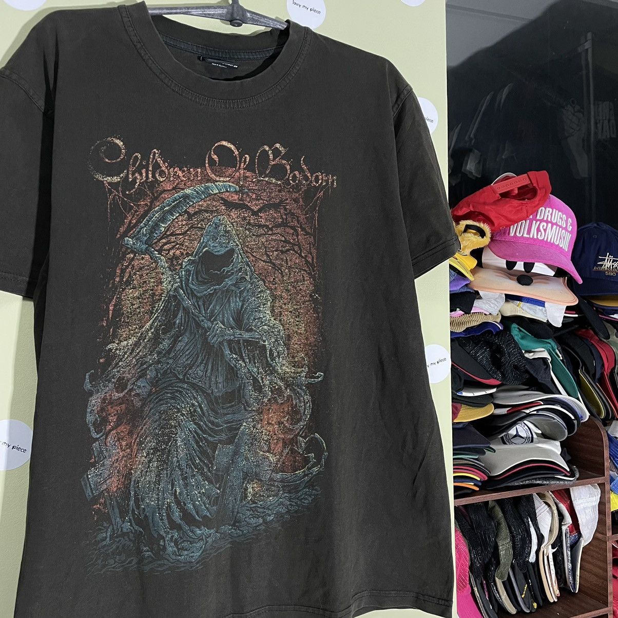 Vintage Vintage 90s Horror Graphic Tee Sun Faded Dark Grunge Baggy M Size US M / EU 48-50 / 2 - 4 Thumbnail