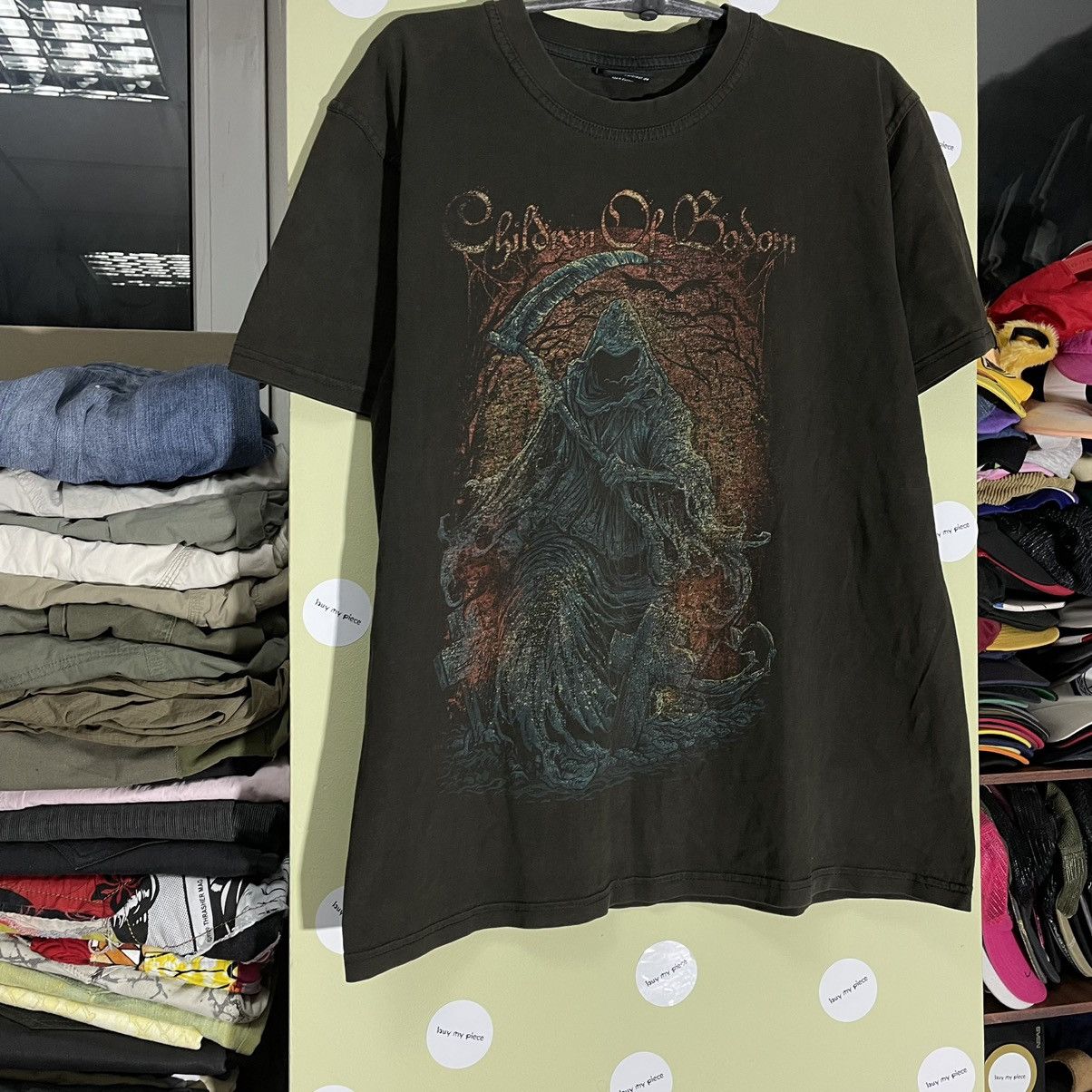 Vintage Vintage 90s Horror Graphic Tee Sun Faded Dark Grunge Baggy M Size US M / EU 48-50 / 2 - 3 Thumbnail