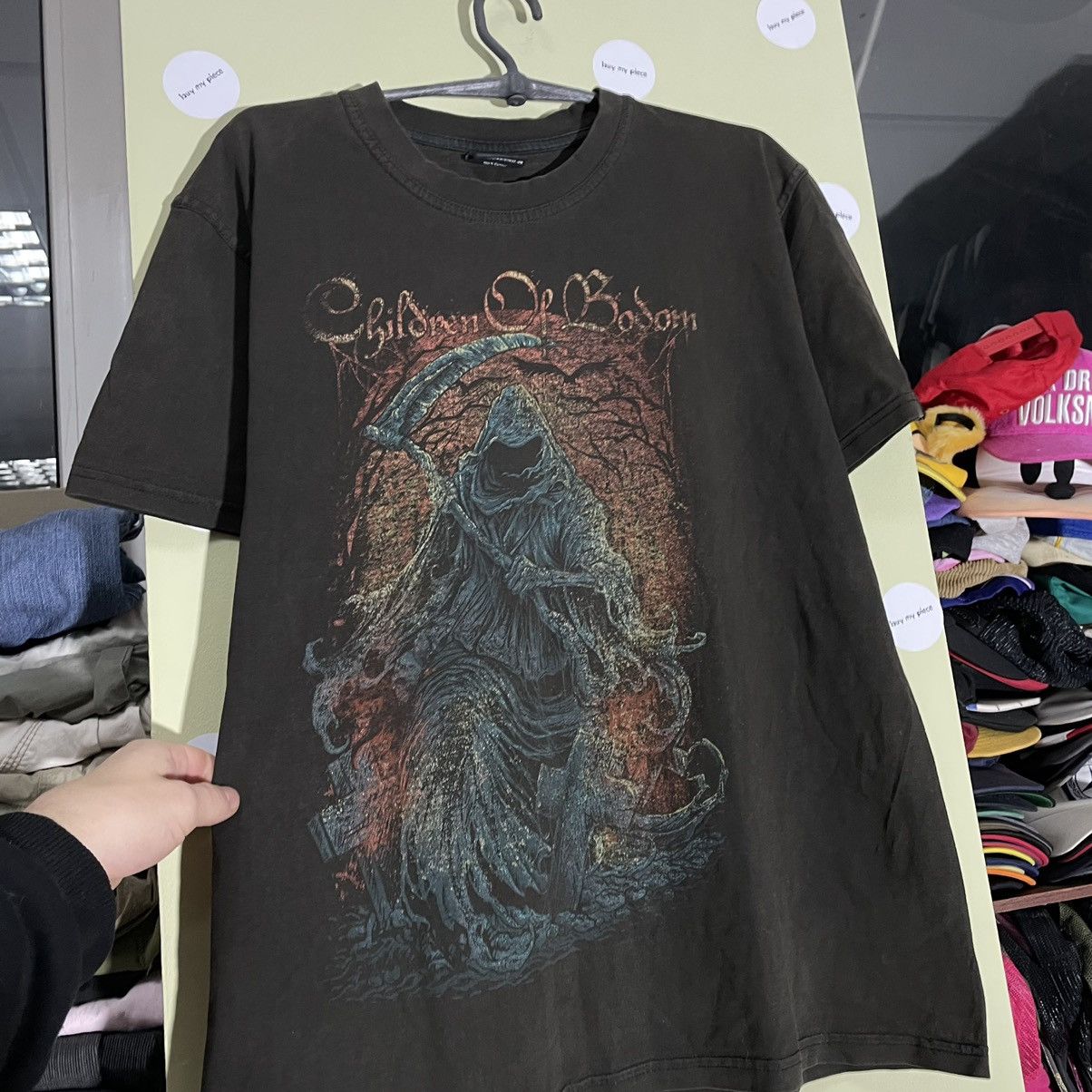 Vintage Vintage 90s Horror Graphic Tee Sun Faded Dark Grunge Baggy M Size US M / EU 48-50 / 2 - 5 Thumbnail