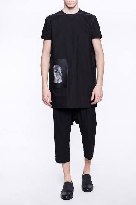 Rick Owens Rick Owens Drkshdw Futurist Head Patch Longline Top Size US M / EU 48-50 / 2 - 1 Thumbnail