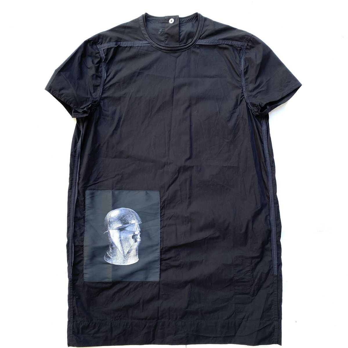 Rick Owens Rick Owens Drkshdw Futurist Head Patch Longline Top Size US M / EU 48-50 / 2 - 2 Thumbnail