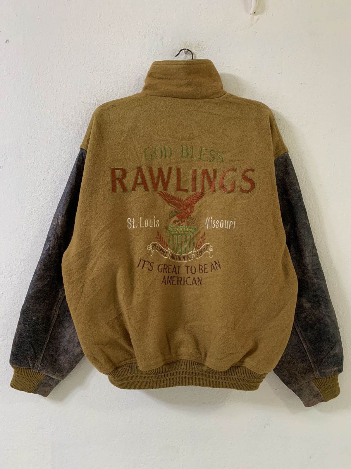 Vintage Rawlings St Louis Missouri Leather Varsity Jacket Grailed