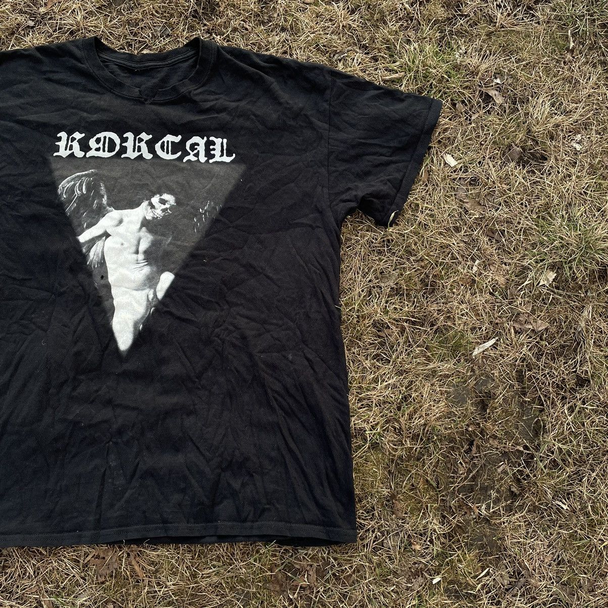 Vintage Vintage 90s Radical Graphic Tee Dark Grunge Occult Slim XL Size US XL / EU 56 / 4 - 3 Thumbnail