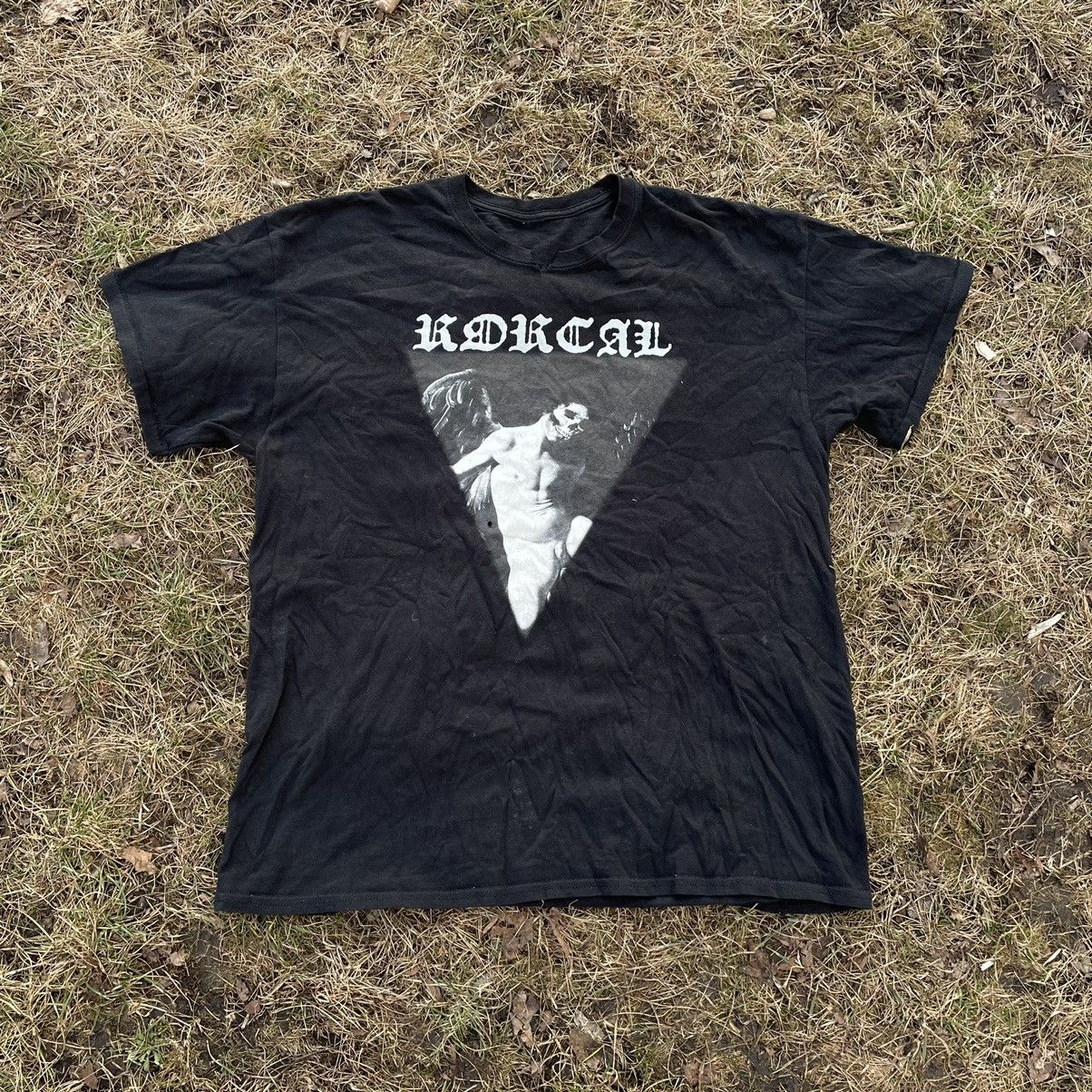 Vintage Vintage 90s Radical Graphic Tee Dark Grunge Occult Slim XL Size US XL / EU 56 / 4 - 1 Thumbnail