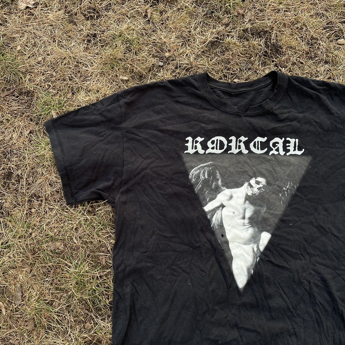 Vintage Vintage 90s Radical Graphic Tee Dark Grunge Occult Slim XL Size US XL / EU 56 / 4 - 2 Thumbnail